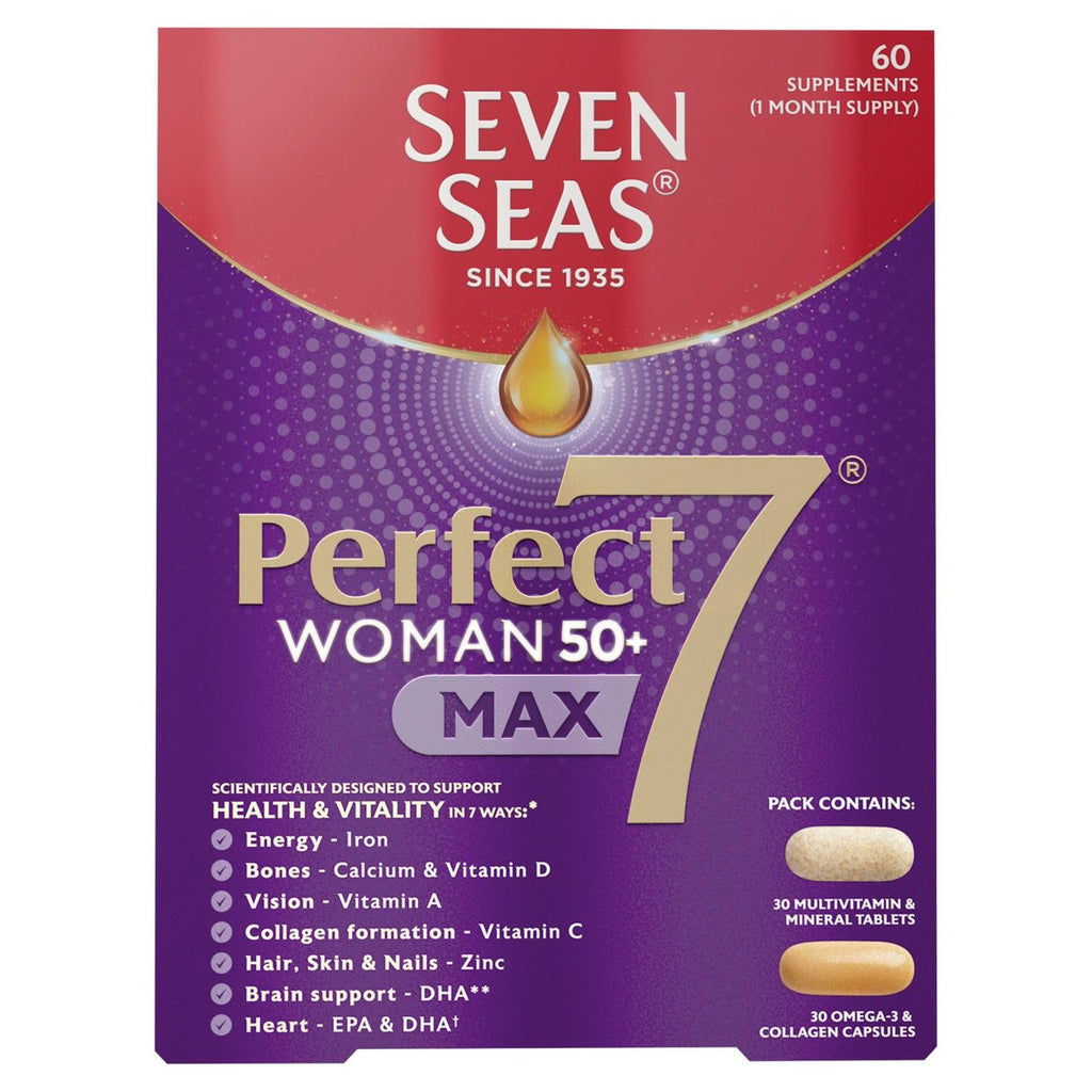 Seven Seas Perfect7 Woman 50+ Multivitamins & Omega-3 30 Day Duo