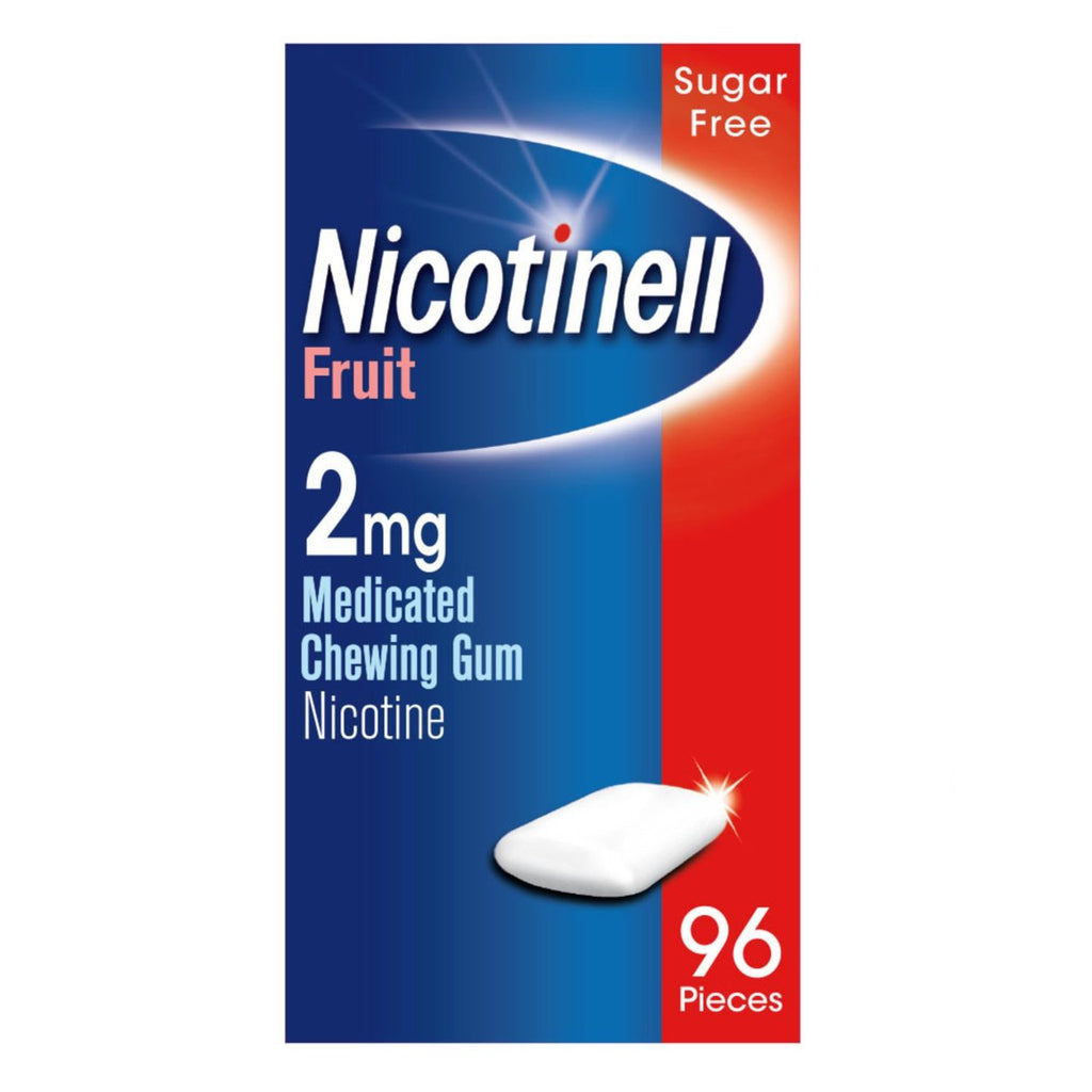 NICOTINELL - FRUIT - 2 MG - 96 CHICLES - Antitabaco