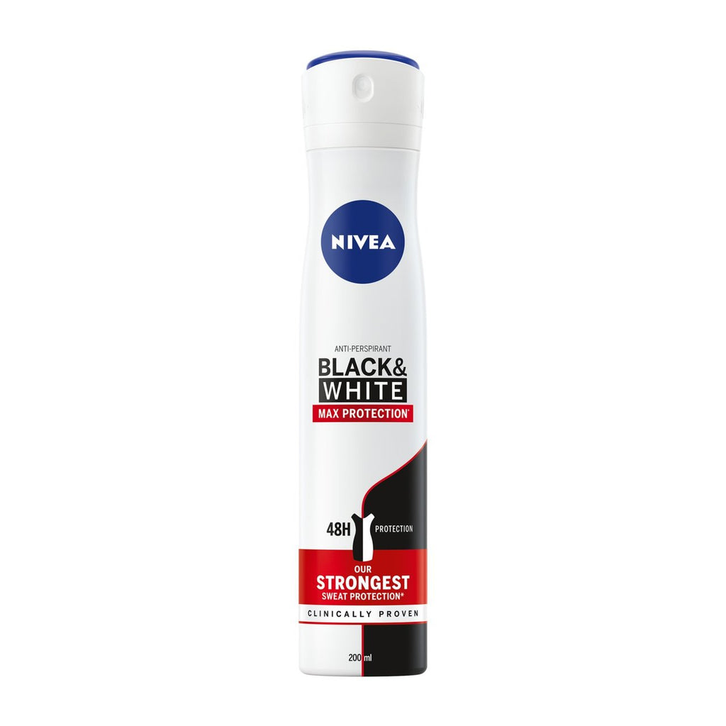 NIVEA Black & White Max Anti Perspirant Spray 200ml | British Online