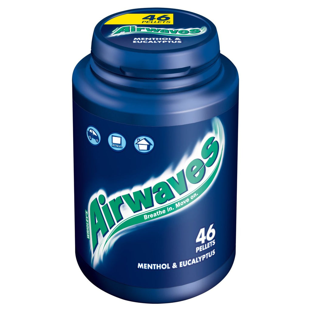 Airwaves Menthol & Eucalyptus Sugarfree Chewing Gum Multipack 3 x 9 Pieces, Chewing Gum & Mints