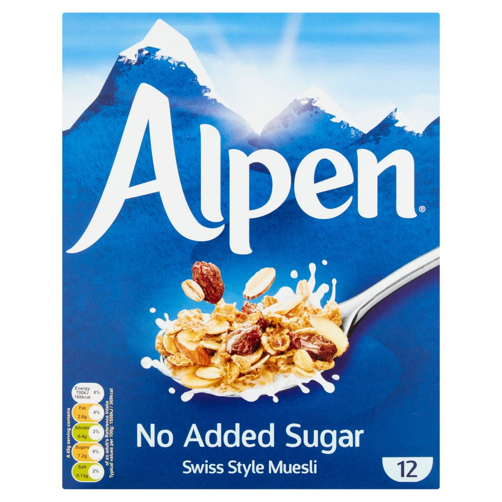 Céréales muesli Alpen sans sucre ajouté