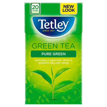 Sacs de thé vert Tetley Pure 20 par paquet