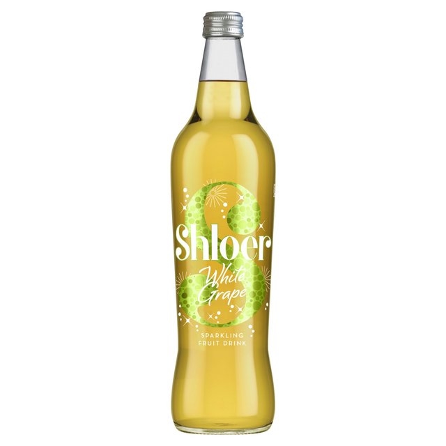 Bebida de jugo espumoso de uva blanca Shloer 750ml 