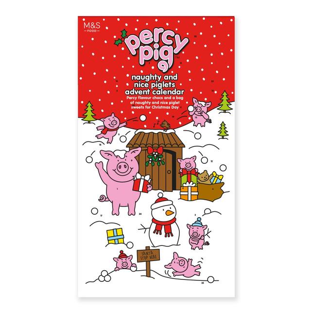 M & S Percy Pig Milk Schokoladen -Adventskalender 250g