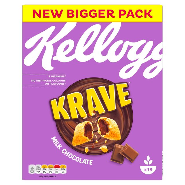 Kelloggs Krave Milk Chocolate 375G