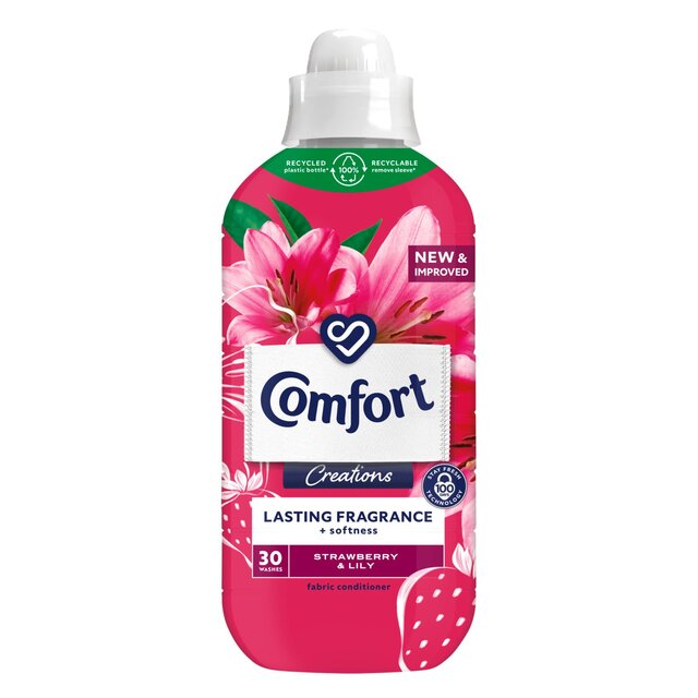 Comfort Creations Fabric Conditioner Strawberry and Lily 30 Washes 900ml