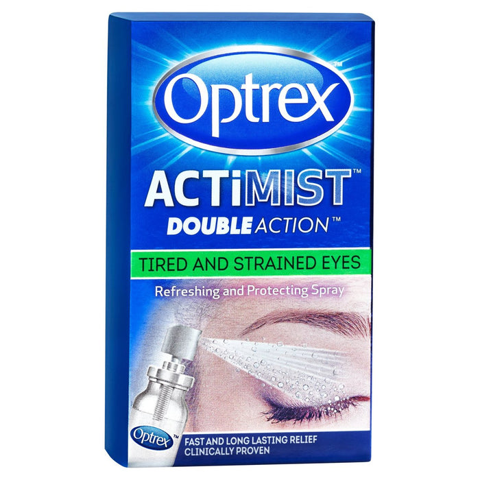 Optrex Actimiste double action fatiguée et les yeux tendus pulvérisent 10 ml