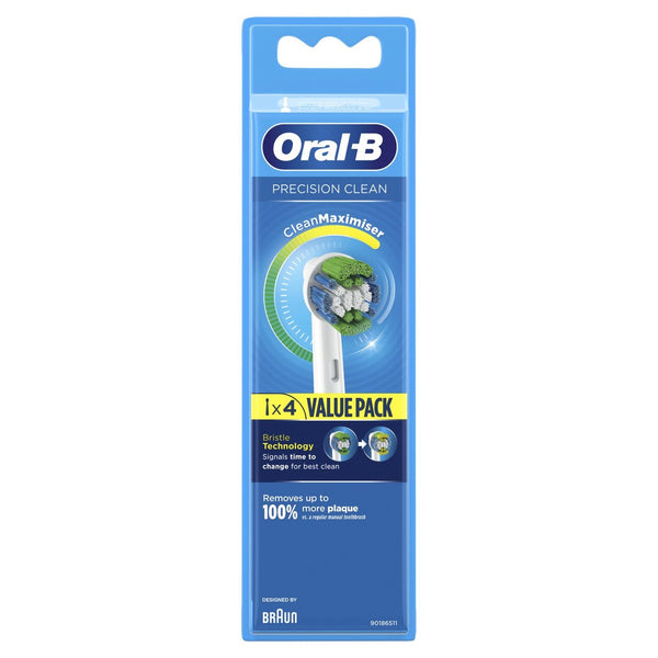 Oral-B Toothbrush Heads Clean 4 per pack British Online