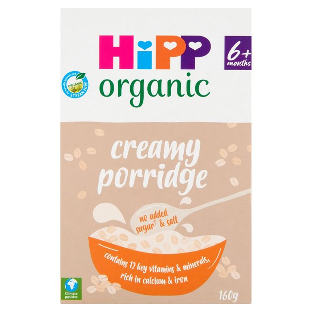 HiPP Organic Creamy Papilla Baby Cereal 6+ Meses 160g 