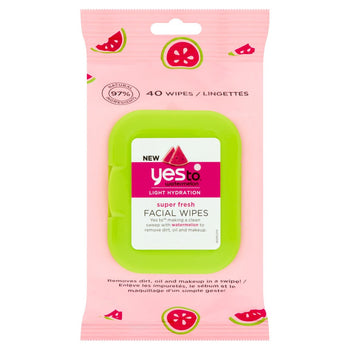 Yes to Watermelon Super Fresh Facial Wipes 40 per pack
