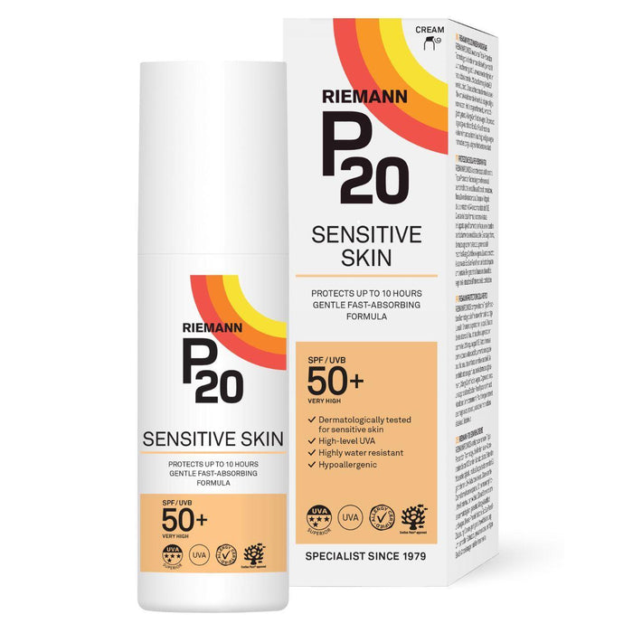 P20 Sensitive SPF 50+ Sun Cream 100ml