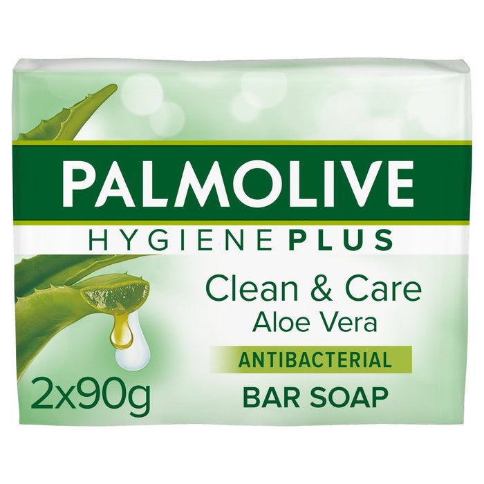 Palmolive Hygiene Plus Jabón de barra de aloe Vera 2 x 90g