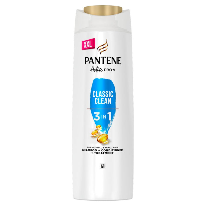 Pantene Pro V 3 en 1 Classic Clean Shampoo y acondicionador 600ml