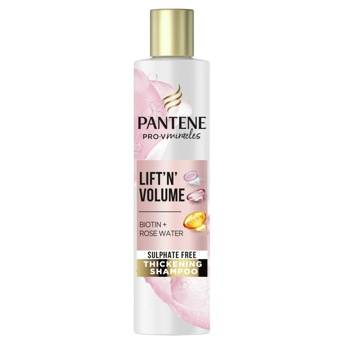Pantene Pro V Lift & Volume Sulfate Shampooing Free with Biotin & Rose Eau 225 ml