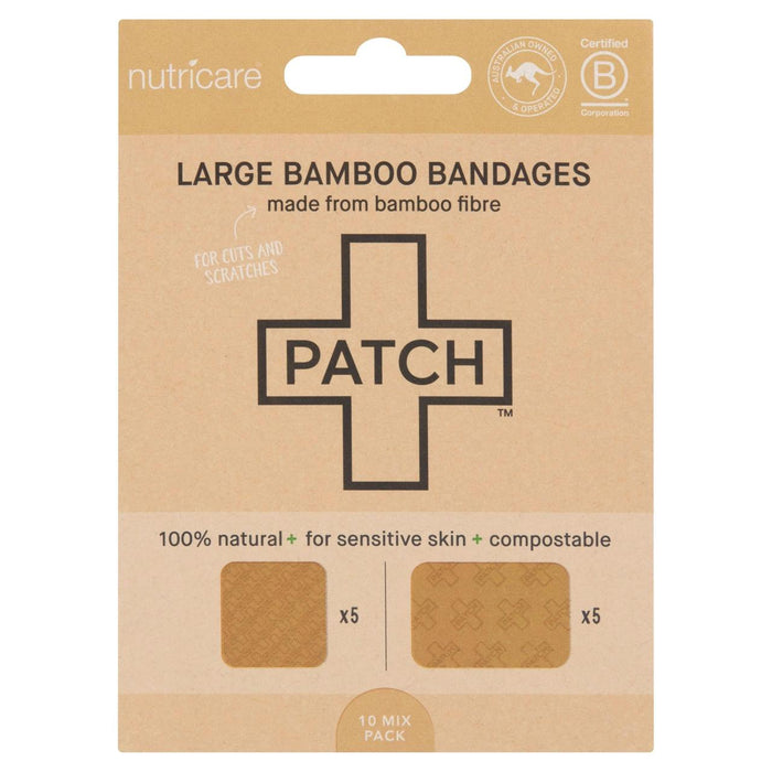 Patch Bamboo Sensitive Plâtres naturels Large 10 par paquet