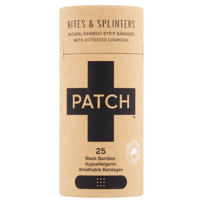Patch Bamboo Sensitive Plasters Activated Charcoal 25 per pack