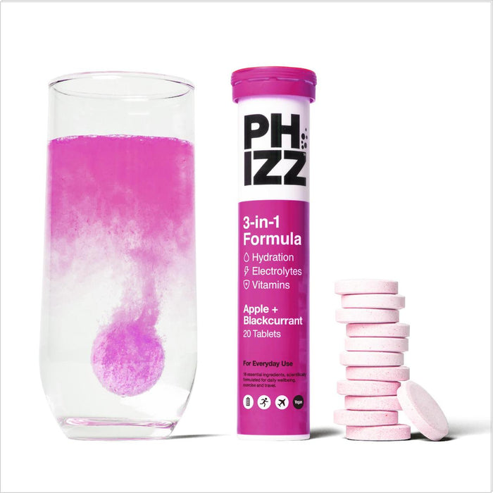 Phizz Apple & Blackcurrant Multivitamin Hydration & Electrolyte Tablets 20 per pack