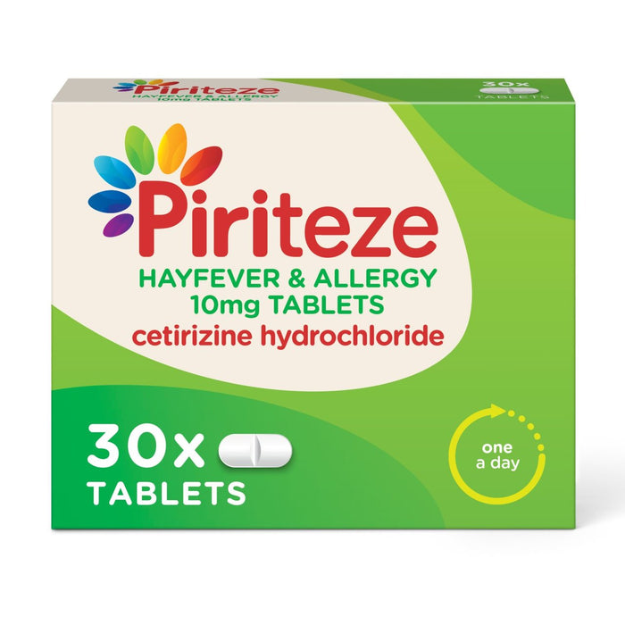 Piriteze Antihistamine Allergy Relief Tablets Cetrizine 30 per pack
