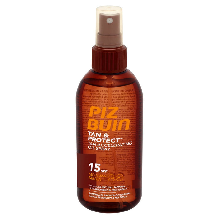 Piz Buin Tan & Protect SPF 15 Sunscreen Spray Tan Accelerating Oil