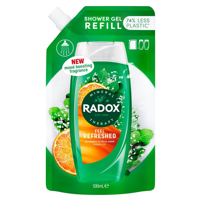 Radox Feel Refreshed Mood Boosting Shower Gel Refill 500ml