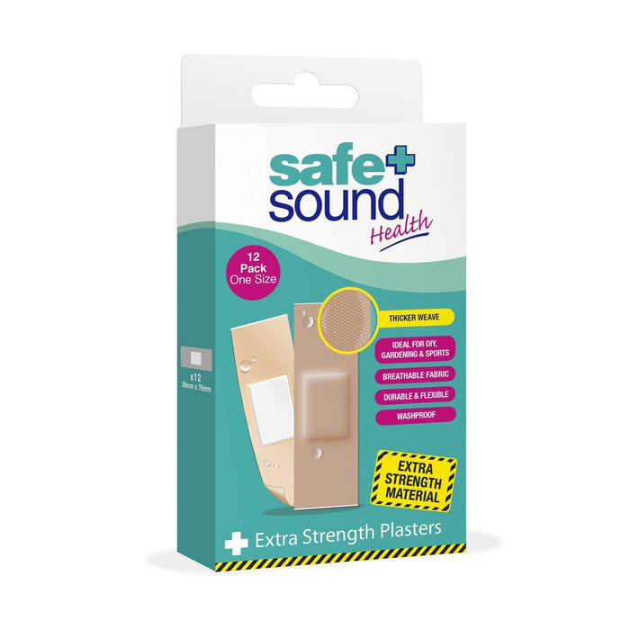 Safe & Sound Extra Strength Plasters 12 per pack