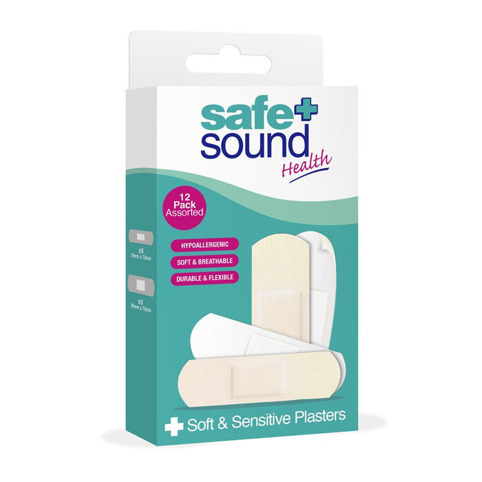 Safe & Sound weiche und empfindliche Pflaster 12 pro Pack