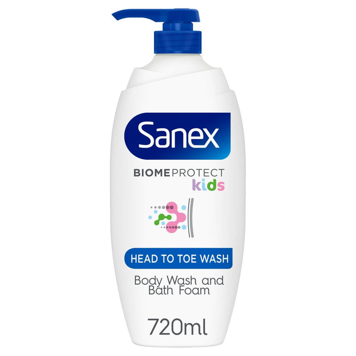 Sanex biome schützt Kinder von Kopf zum Zehenwaschen 720 ml