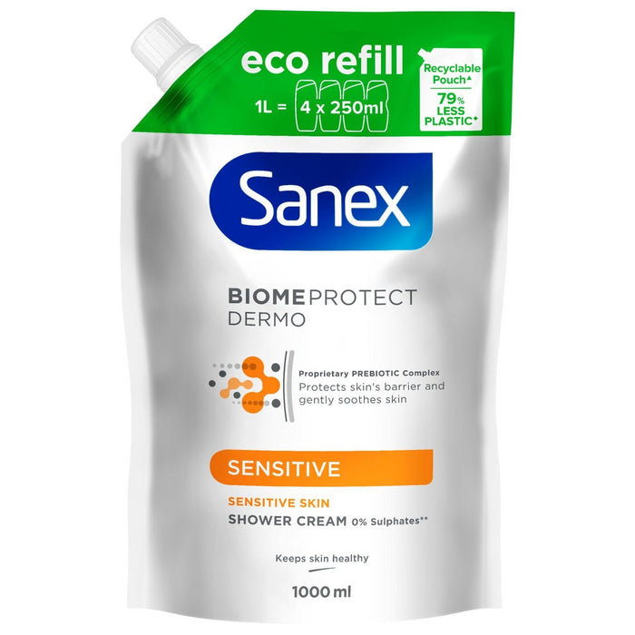 Sanex Biome Protect Sensitive Shower Cream Recharge 1L