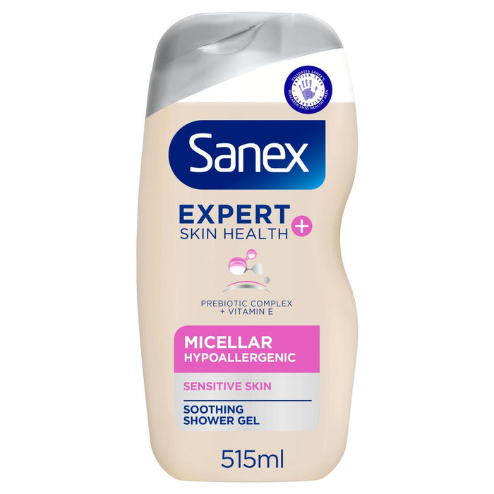 Expert Sanex + gel de douche hypoallergénique micellaire 515 ml
