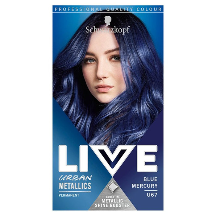 Schwarzopf Live Blue Mercury U67 Urban Metallics Permanent Hair Dye