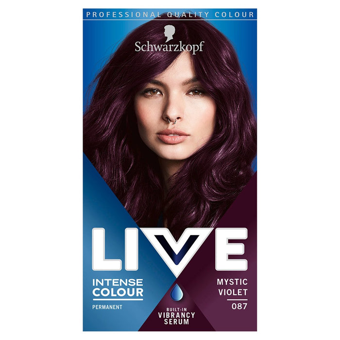 Schwarzkopf lebe intensive Farbe 87 Mystic Violet Hair Dye 142ml