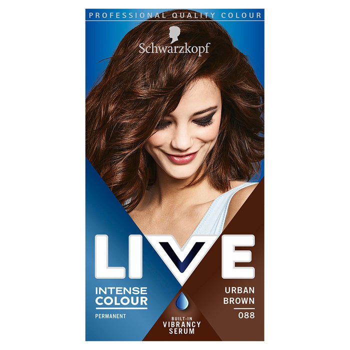 Schwarzkopf Live Couleur intense 88 Dye de cheveux brun urbain 142 ml