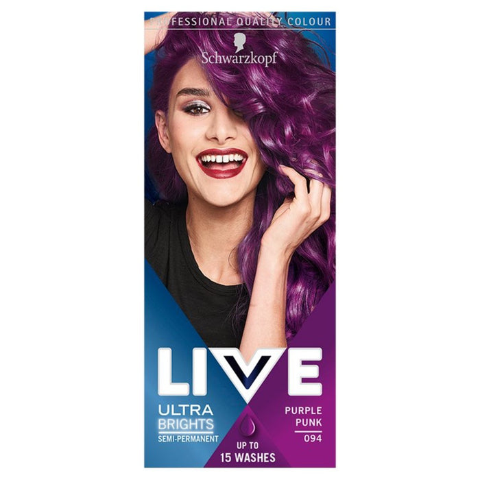 Schwarzkopf Live Purple Punk 94 Ultra Brights Semi Perm Hair Dye