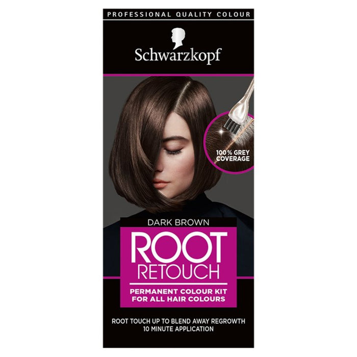 Schwarzkopf Kit de raíz de marrón oscuro tinte de cabello permanente