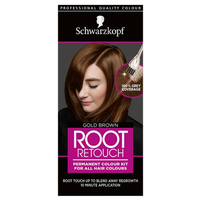 Schwarzkopf Kit de raíz Gold Brown Tinte de cabello permanente
