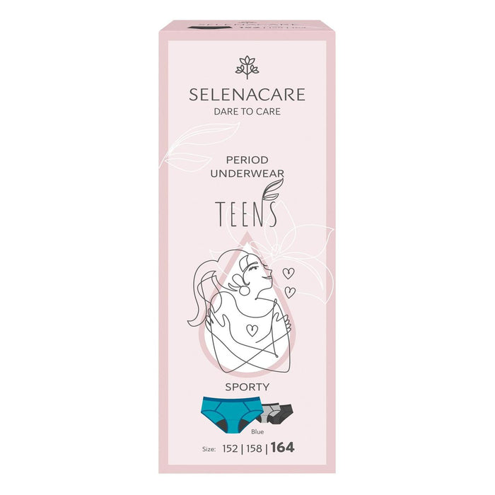 Selenacare Teenager Periode Knickers Sporty Blue Size 164
