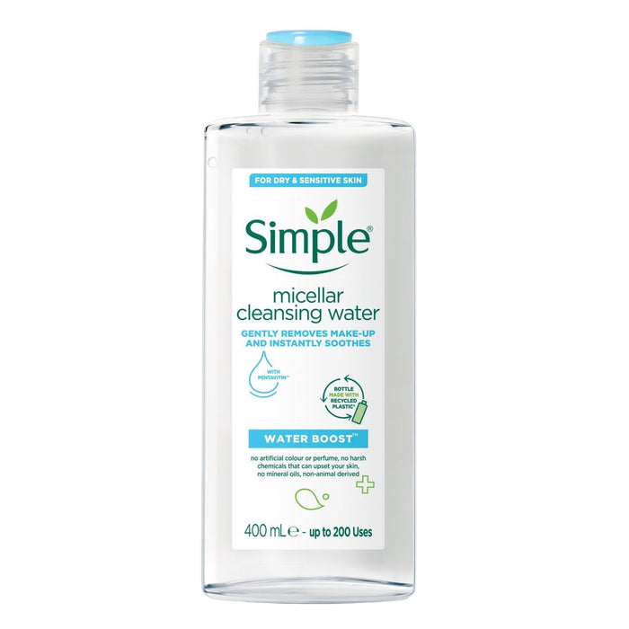Booste de l'eau simple Boost Eau de nettoyage micellaire 400 ml