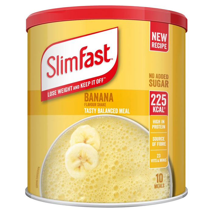 Slim Fast Banana Mahlzeit Shake Pulver 10 Mahlzeiten 365g