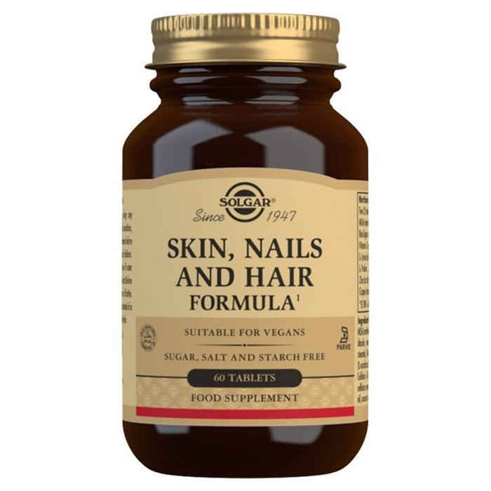 Solgar Skin Nails & Hair Formula Supplement tabletas 60 por paquete