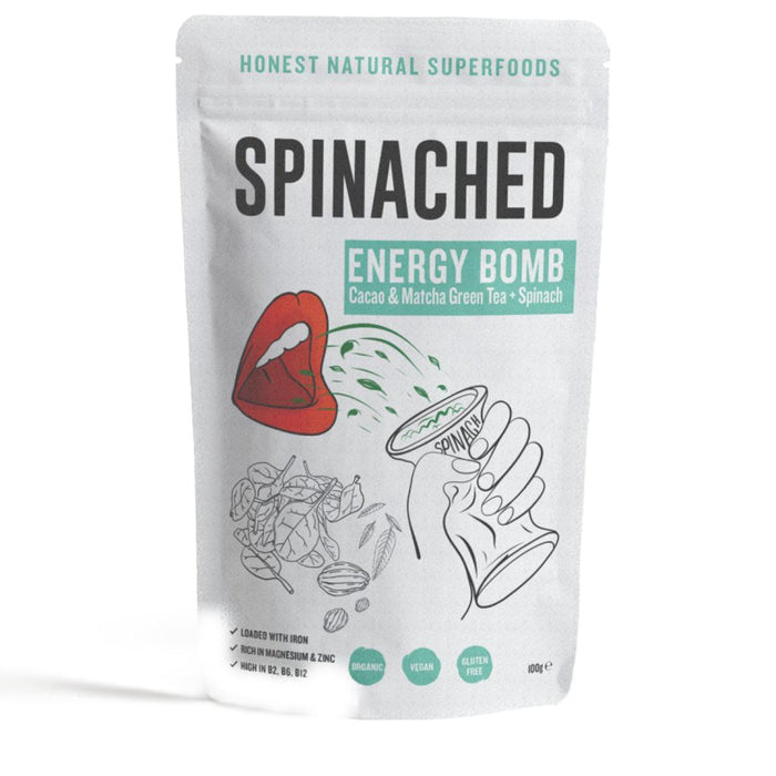Spinached Organic Energy Bomb Iron Magnesium & Zinc supplement 100g