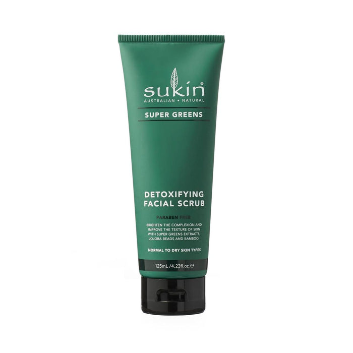 Sukin Super Greens détoxifiant le gommage facial 125 ml