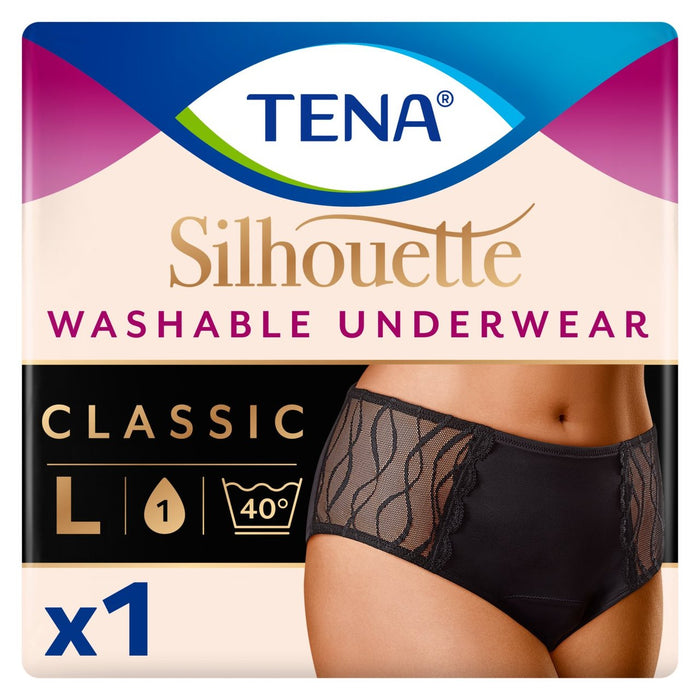 Tena Lady Silhouette Washable Incontinence Rear Black Size L