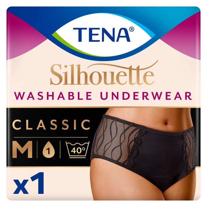 Tena Lady Silhouette Incontinence Washable Souswear Black Taille m