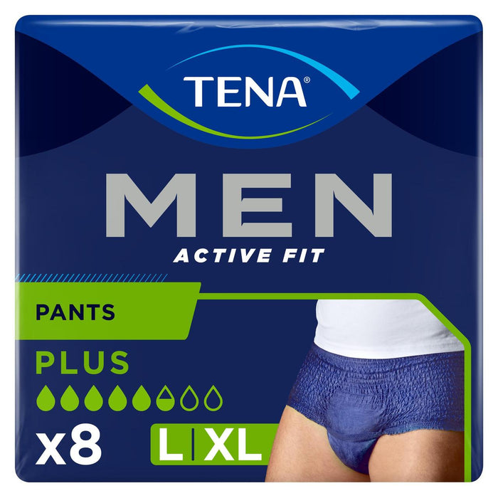 Tena Männer aktive Fit -Inkontinenzhosen plus große 8 pro Pack
