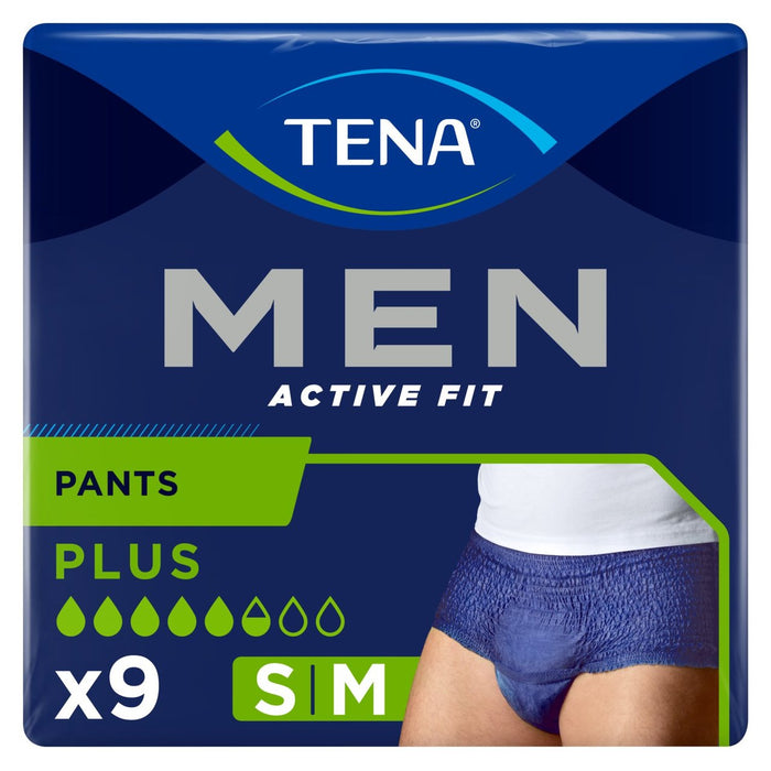 Pantalon d'incontinence en ajustement actif tena plus petit / moyen 9 par paquet