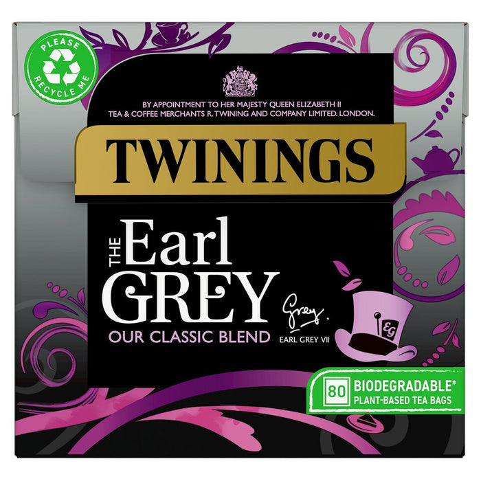 Twinings Earl Grey Tea 80 biodegradable Tea Bags