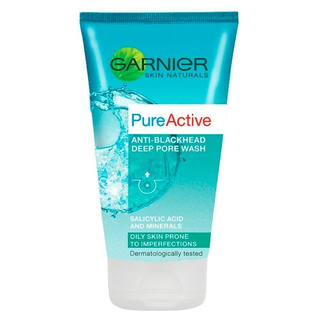 Garnier Pure Active Anti-Blackhead Deep Pore Face Wash 150ml