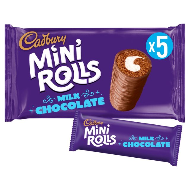 Cadbury Chocolate Mini Rolls 5 par paquet
