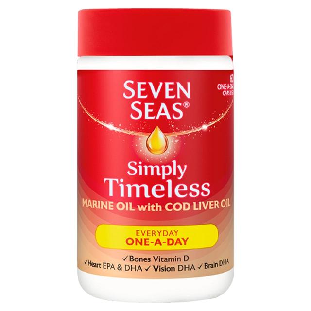 Seven Seas Cod Liver Oil One-A-Day Capsules 60 per pack