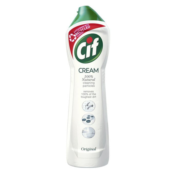 Cif Crema Ultra Blanco Limpiador Cremoso Disinfectant Cream Cleaner with  Bleach, 750 g / 1.6 lb